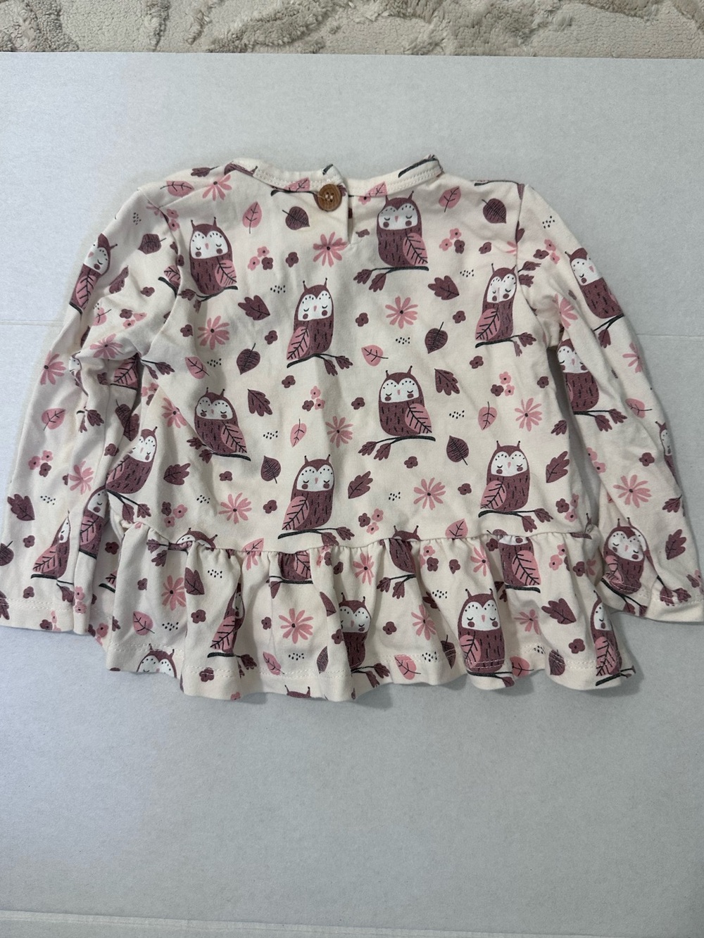 TESA BABE Hootie Owl Print Outfit 12-18 Months - Picture 3 of 9